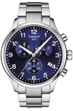 Buy Shop Tissot T Sport Chrono XL Classic Blue Dial Silver Steel Strap Watch For Men - T116.617.11.047.01 USA Online