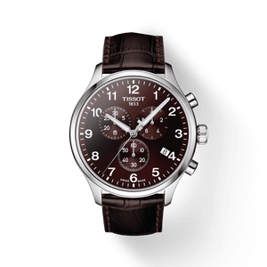 Buy Shop Tissot T Sport Chrono XL Classic Brown Dial Brown Leather Strap Watch For Men - T116.617.16.297.00 USA Online