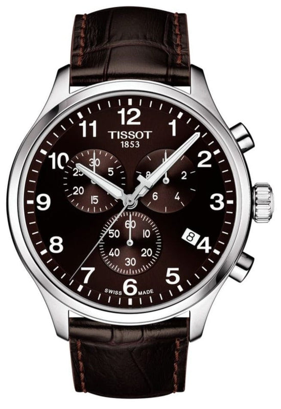 Buy Shop Tissot T Sport Chrono XL Classic Brown Dial Brown Leather Strap Watch For Men - T116.617.16.297.00 USA Online