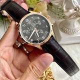 Buy Shop Tissot T Sport Chrono XL Classic Brown Dial Brown Leather Strap Watch For Men - T116.617.36.057.01 USA Online