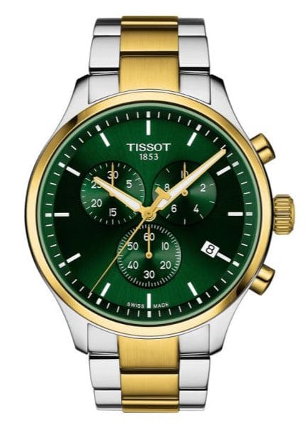 Buy Shop Tissot T Sport Chrono XL Classic Green Dial Two Tone Steel Strap Watch for Men - T116.617.22.091.00 USA Online