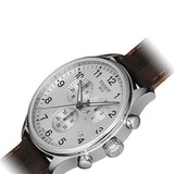 Buy Shop Tissot T Sport Chrono XL Classic Silver Dial Brown Leather Strap Watch For Men - T116.617.16.037.00 USA Online