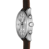 Buy Shop Tissot T Sport Chrono XL Classic Silver Dial Brown Leather Strap Watch For Men - T116.617.16.037.00 USA Online