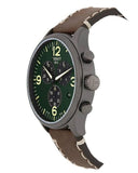 Buy Shop Tissot T Sport Chrono XL Green Dial Brown Leather Strap Watch For Men - T116.617.36.097.00 USA Online