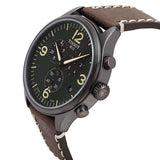 Buy Shop Tissot T Sport Chrono XL Green Dial Brown Leather Strap Watch For Men - T116.617.36.097.00 USA Online