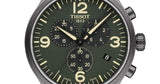 Buy Shop Tissot T Sport Chrono XL Green Dial Brown Leather Strap Watch For Men - T116.617.36.097.00 USA Online