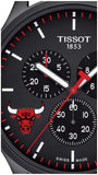Buy Shop Tissot T Sport Chrono XL NBA Teams Special Chicago Bulls Edition Black Dial Black Leather Strap Watch for Men - T116.617.36.051.00 USA Online
