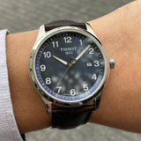 Buy Shop Tissot T-Sport Gent XL Black Dial Black Leather Strap Watch for Men - T116.410.16.057.00 USA Online