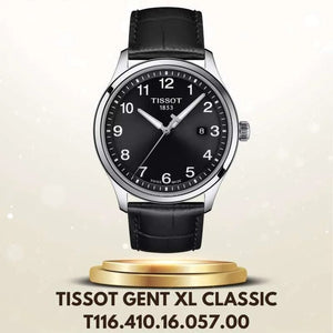 Buy Shop Tissot T-Sport Gent XL Black Dial Black Leather Strap Watch for Men - T116.410.16.057.00 USA Online