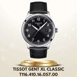 Buy Shop Tissot T-Sport Gent XL Black Dial Black Leather Strap Watch for Men - T116.410.16.057.00 USA Online