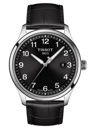Buy Shop Tissot T-Sport Gent XL Black Dial Black Leather Strap Watch for Men - T116.410.16.057.00 USA Online