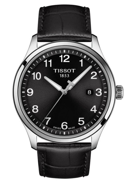 Buy Shop Tissot T-Sport Gent XL Black Dial Black Leather Strap Watch for Men - T116.410.16.057.00 USA Online