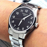 Buy Shop Tissot T-Sport Gent XL Black Dial Silver Steel Strap Watch for Men - T116.410.11.057.00 USA Online
