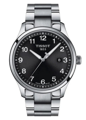 Buy Shop Tissot T-Sport Gent XL Black Dial Silver Steel Strap Watch for Men - T116.410.11.057.00 USA Online
