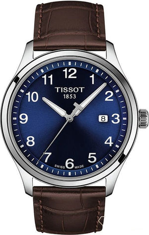 Buy Shop Tissot T-Sport Gent XL Blue Dial Brown Leather Strap Watch for Men - T116.410.16.047.00 USA Online