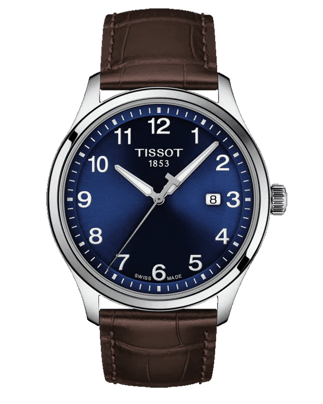 Buy Shop Tissot T-Sport Gent XL Blue Dial Brown Leather Strap Watch for Men - T116.410.16.047.00 USA Online