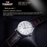 Buy Shop Tissot T-Sport Gent XL Silver Dial Brown Leather Strap Watch for Men - T116.410.16.037.00 USA Online