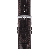 Buy Shop Tissot T-Sport Gent XL Silver Dial Brown Leather Strap Watch for Men - T116.410.16.037.00 USA Online