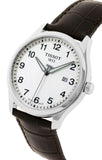 Buy Shop Tissot T-Sport Gent XL Silver Dial Brown Leather Strap Watch for Men - T116.410.16.037.00 USA Online