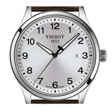 Buy Shop Tissot T-Sport Gent XL Silver Dial Brown Leather Strap Watch for Men - T116.410.16.037.00 USA Online