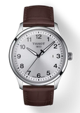 Buy Shop Tissot T-Sport Gent XL Silver Dial Brown Leather Strap Watch for Men - T116.410.16.037.00 USA Online