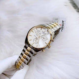 Buy Shop Tissot T Sport PR 100 Chronograph White Dial Two Tone Steel Strap Watch For Men - T101.417.22.031.00 USA Online