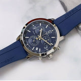 Buy Shop Tissot T Sport PRC 200 Chronograph Blue Rubber Strap Watch For Men - T114.417.17.047.00 USA Online