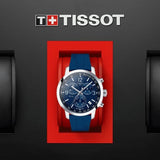 Buy Shop Tissot T Sport PRC 200 Chronograph Blue Rubber Strap Watch For Men - T114.417.17.047.00 USA Online