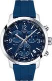 Buy Shop Tissot T Sport PRC 200 Chronograph Blue Rubber Strap Watch For Men - T114.417.17.047.00 USA Online