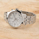 Buy Shop Tissot T Sport PRC 200 Chronograph White Dial Silver Steel Strap Watch For Men - T114.417.11.037.00 USA Online