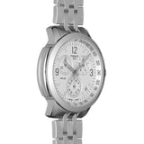 Buy Shop Tissot T Sport PRC 200 Chronograph White Dial Silver Steel Strap Watch For Men - T114.417.11.037.00 USA Online