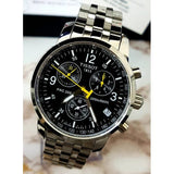 Buy Shop Tissot T Sport PRC200 Chronograph Black Dial Silver Steel Strap Watch for Men - T17.1.586.52 USA Online
