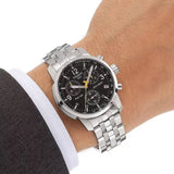 Buy Shop Tissot T Sport PRC200 Chronograph Black Dial Silver Steel Strap Watch for Men - T17.1.586.52 USA Online