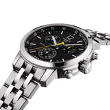Buy Shop Tissot T Sport PRC200 Chronograph Black Dial Silver Steel Strap Watch for Men - T17.1.586.52 USA Online