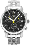 Buy Shop Tissot T Sport PRC200 Chronograph Black Dial Silver Steel Strap Watch for Men - T17.1.586.52 USA Online