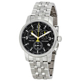 Buy Shop Tissot T Sport PRC200 Chronograph Black Dial Silver Steel Strap Watch for Men - T17.1.586.52 USA Online