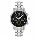 Buy Shop Tissot T Sport PRC200 Chronograph Black Dial Silver Steel Strap Watch for Men - T17.1.586.52 USA Online