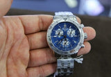 Buy Shop Tissot T Sport PRS 200 Chronograph Blue Dial Silver Steel Strap Watch For Men - T067.417.11.041.00 USA Online