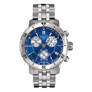Buy Shop Tissot T Sport PRS 200 Chronograph Blue Dial Silver Steel Strap Watch For Men - T067.417.11.041.00 USA Online