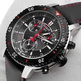 Buy Shop Tissot T Sport PRS 200 Chronograph Grey Dial Black Leather Strap Watch For Men - T067.417.26.051.00 USA Online