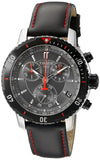 Buy Shop Tissot T Sport PRS 200 Chronograph Grey Dial Black Leather Strap Watch For Men - T067.417.26.051.00 USA Online