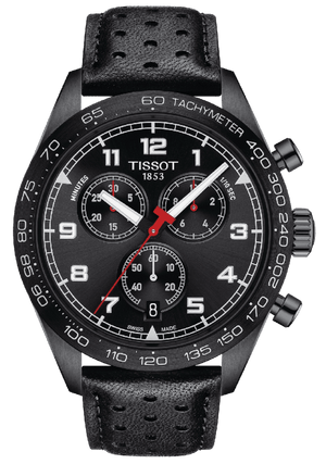 Buy Shop Tissot T Sport PRS 516 Chronograph Black Dial Black Leather Strap Watch for Men - T131.617.36.051.00 USA Online