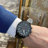 Buy Shop Tissot T Sport PRS 516 Chronograph Black Dial Black Leather Strap Watch for Men - T131.617.36.052.00 USA Online