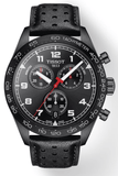 Buy Shop Tissot T Sport PRS 516 Chronograph Black Dial Black Leather Strap Watch for Men - T131.617.36.052.00 USA Online