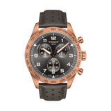 Buy Shop Tissot T Sport PRS 516 Chronograph Grey Dial Grey Leather Strap Watch for Men - T131.617.36.082.00 USA Online