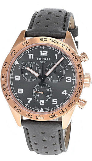 Buy Shop Tissot T Sport PRS 516 Chronograph Grey Dial Grey Leather Strap Watch for Men - T131.617.36.082.00 USA Online