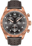 Buy Shop Tissot T Sport PRS 516 Chronograph Grey Dial Grey Leather Strap Watch for Men - T131.617.36.082.00 USA Online