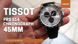 Buy Shop Tissot T Sport PRS 516 Chronograph Silver Dial Brown Leather Strap Watch for Men - T131.617.16.032.00 USA Online