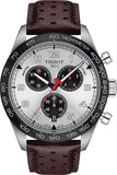 Buy Shop Tissot T Sport PRS 516 Chronograph Silver Dial Brown Leather Strap Watch for Men - T131.617.16.032.00 USA Online