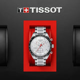 Buy Shop Tissot T Sport PRS 516 Chronograph White Dial Silver Steel Strap Watch For Men - T100.417.11.031.00 USA Online